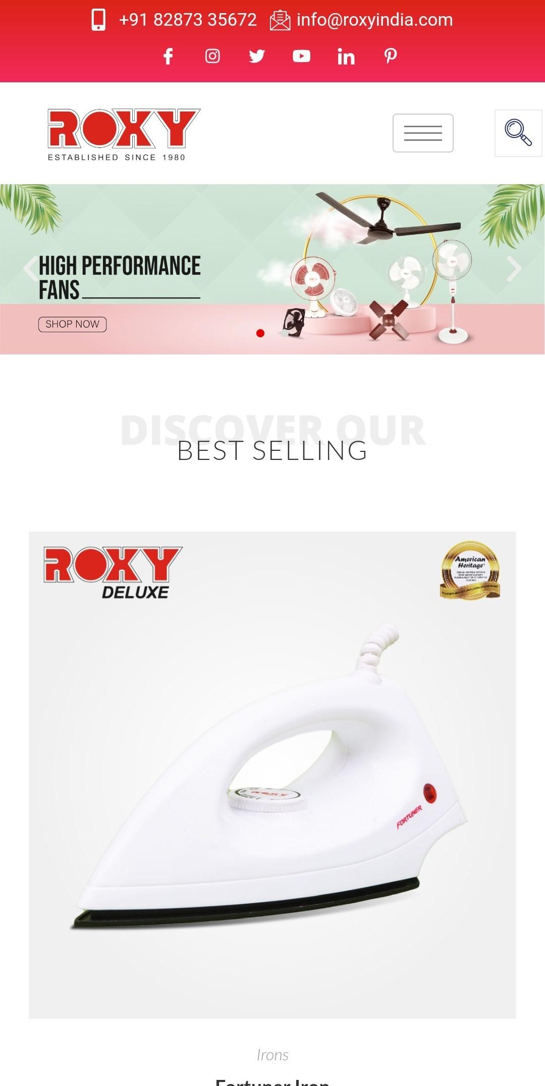 Roxy Home Appliances Mobile